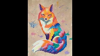 In the Studio: Painting a Colorful Fox