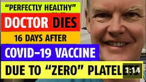 "'Perfectly Healthy' Doctor Succumbs to Blood Platelet Deficiency Post COVID-19 Vaccination"