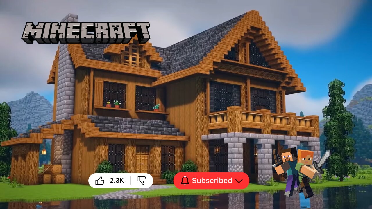 Minecraft: How to Build a Large Wooden Cabin | Full Tutorial