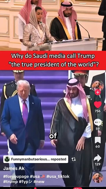 Saudi Media Calls President Trump True King Of The World!🤴