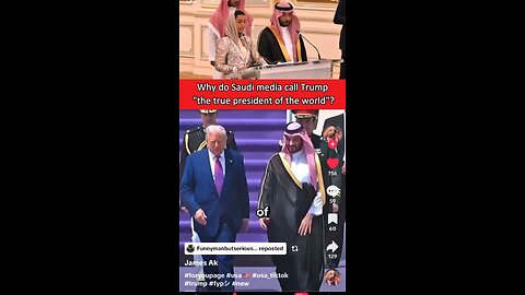 Saudi Media Calls President Trump True King Of The World!🤴
