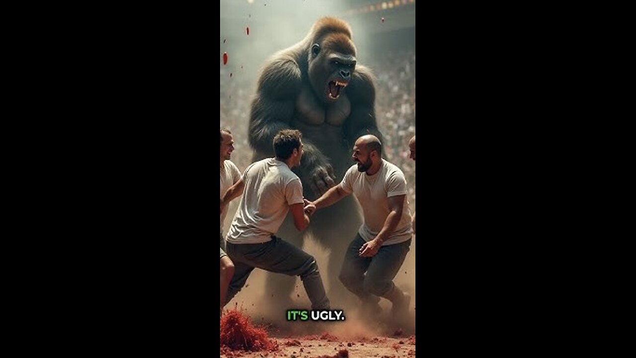 Who’s gonna be part of that 100 men vs 1 Gorilla? 👀🦍💥🥊 #100menvs1gorrila