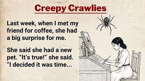 Creepy Crawlies ⭐ Learn English Through story for Beginners | English Story With Subtitles