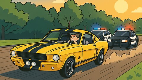 Ford Mustang Shelby GT 500 Police Chase