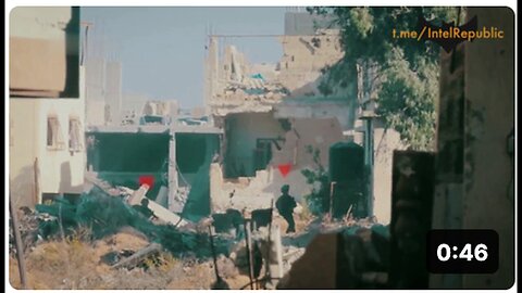 "Israeli Troops Seek Cover Amidst Hamas Attacks on Their Position"