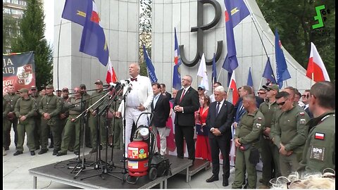 Janusz KORWIN-Mikke: Pikieta Stop Oszczerstwom wobec Polski 23.07.2025