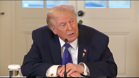 Trump participates in a meeting with oil and gas executives