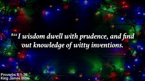 Wednesday Evening Service Dec 10, 2025 - Wisdom Dwell With Prudence