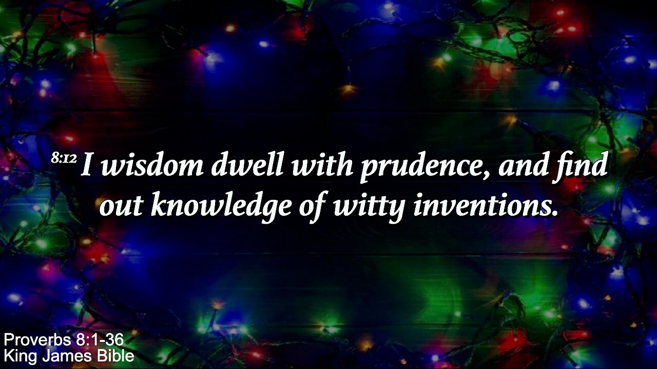Wednesday Evening Service Dec 10, 2025 - Wisdom Dwell With Prudence