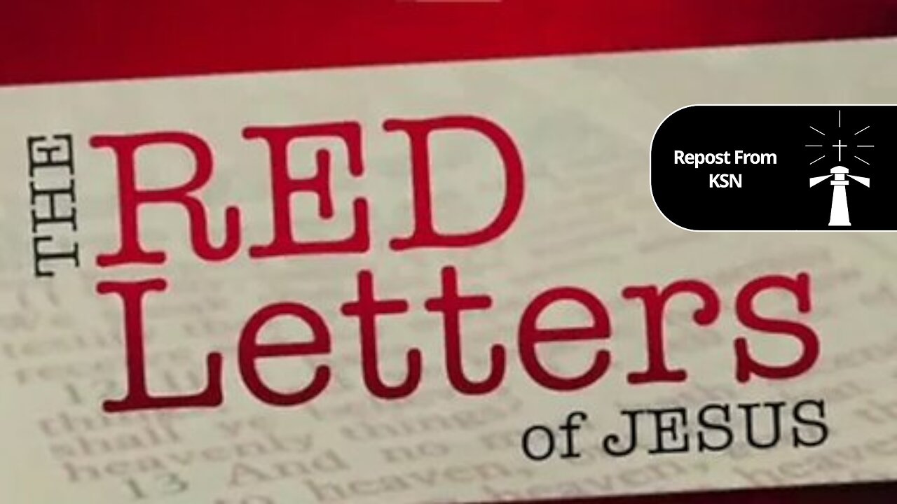 THE RED LETTERS OF JESUS IS YOUR ONLY WAY OUT! - King Street News