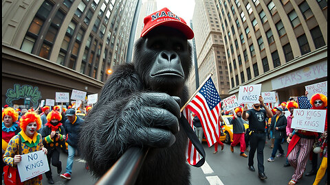 Political Satire | Bigfoot reports from NYC No Kings Clown Fest March