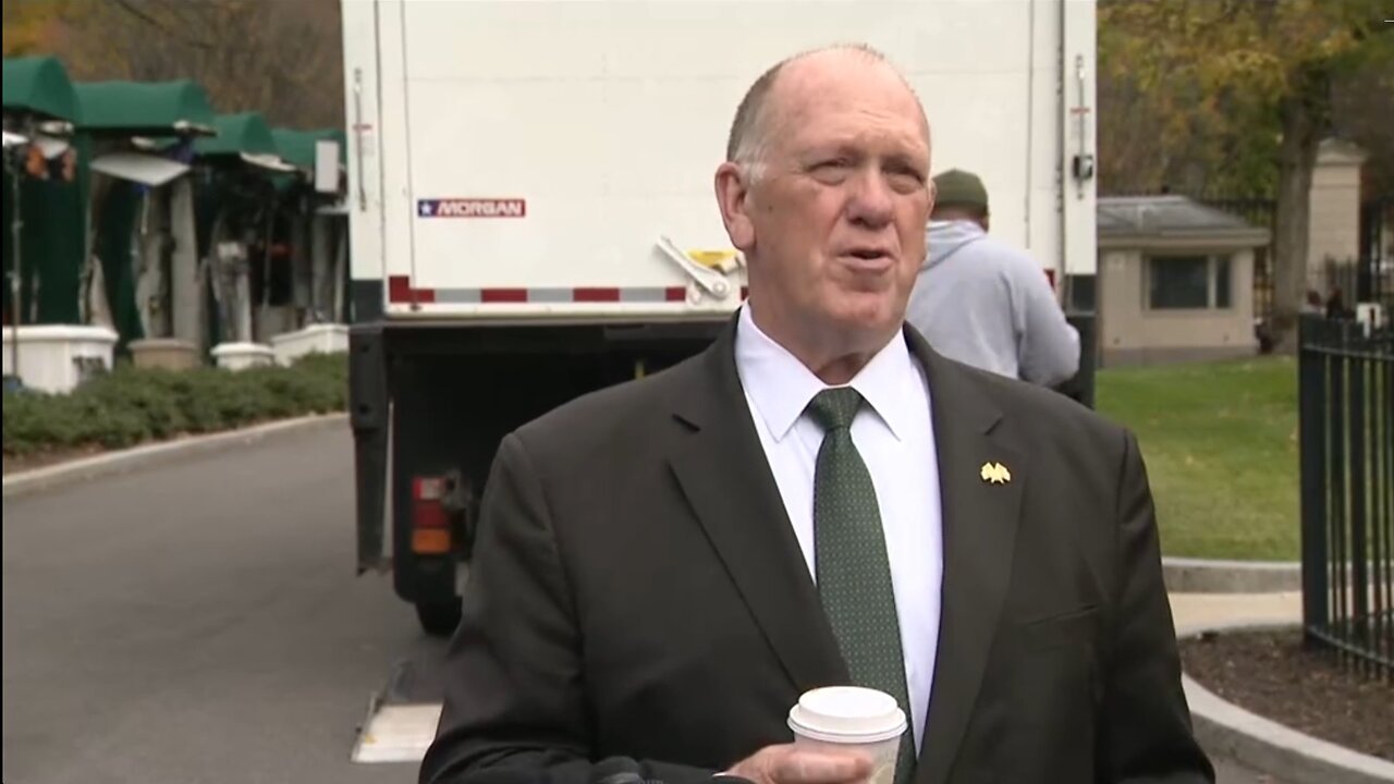Tom Homan Speaks to Reporters