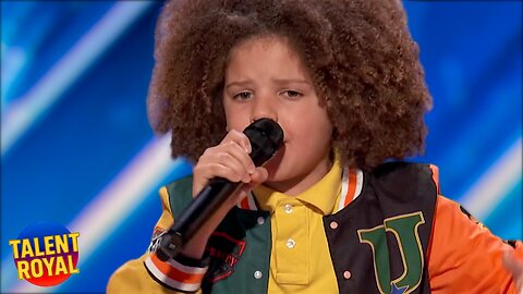 He’s Only 9… His ORIGINAL Rap Made the Judges STAND 😳🔥 | AGT