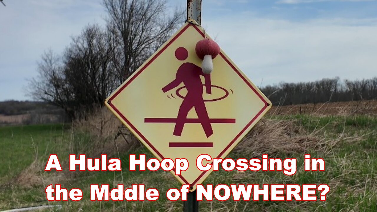 A Hula Hoop crossing in the middle of NOWHERE?