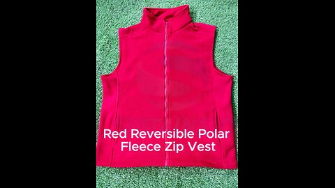Red Polar Fleece Zip Vest – Lightweight Warmth for Every Adventure