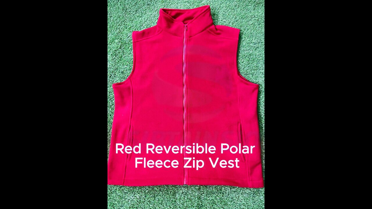 Red Polar Fleece Zip Vest – Lightweight Warmth for Every Adventure