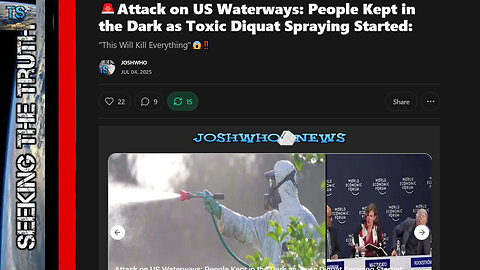 🚨BREAKING: Major Attack on All Drinking Waters in Full Effect NOW!!