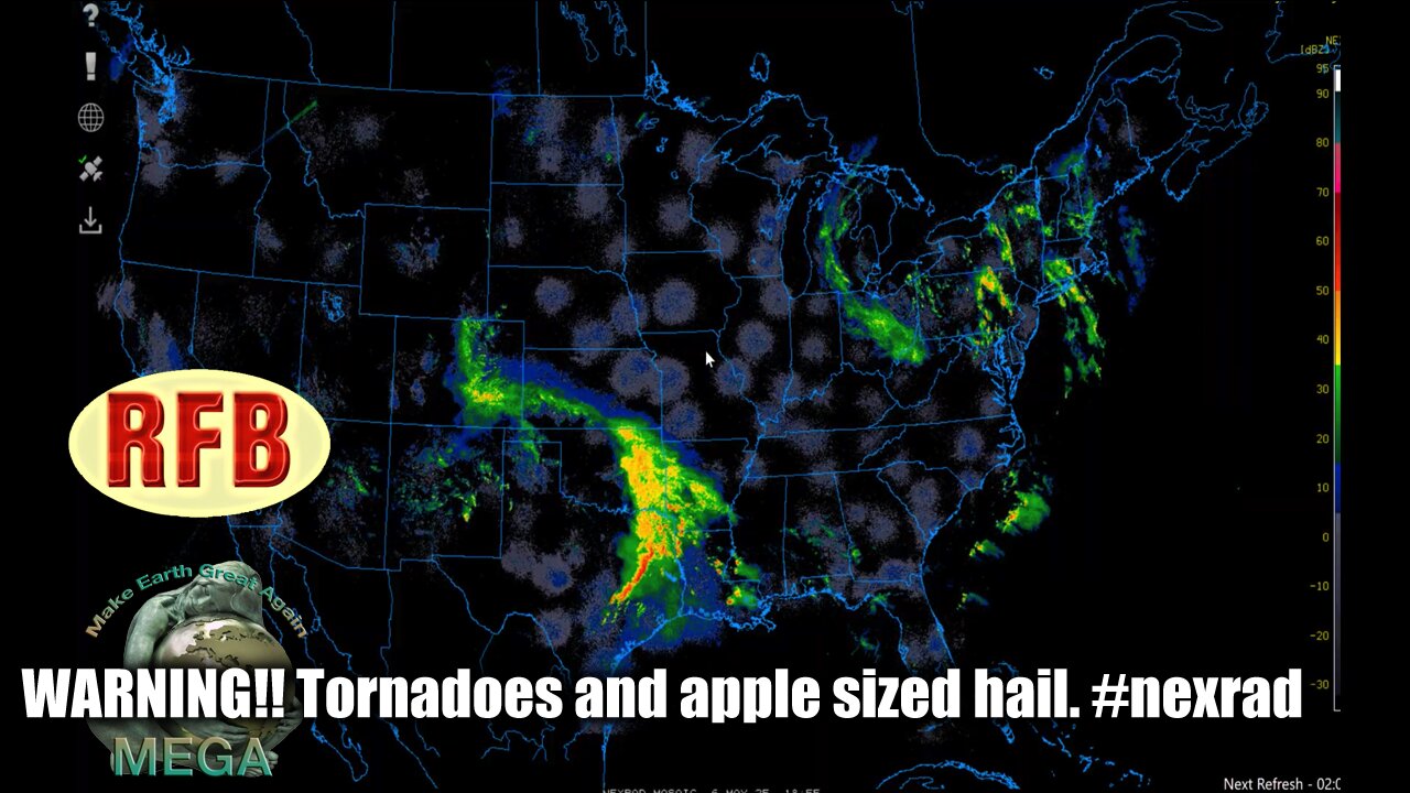 WARNING!! Tornadoes and apple sized hail. #nexrad