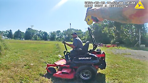 Man Fleeing on Lawnmower Pulls Gun, Shoots Own Hand After Taser Hit