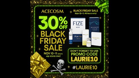 The BIGGEST AceCosm Sale Of The Year Use Code LAURIE10