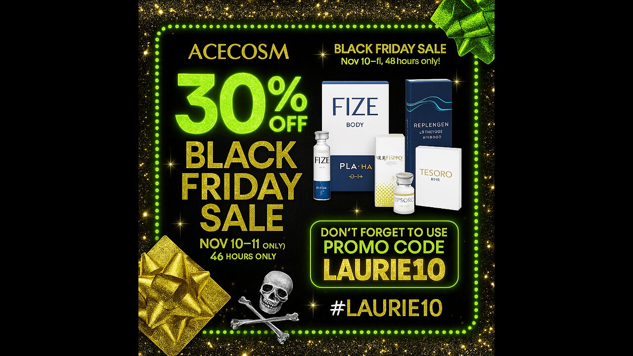 The BIGGEST AceCosm Sale Of The Year Use Code LAURIE10