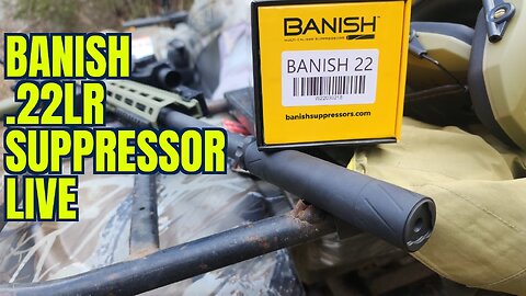 Banish .22lr Suppressor Shooting Live