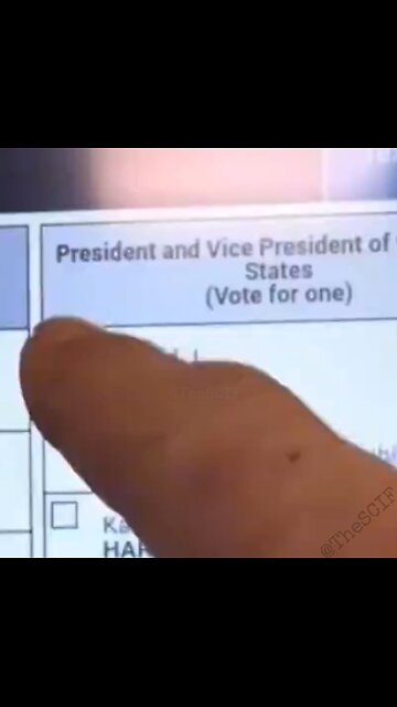 2024 election machine would not allow voter to choose Trump and automatically only choose Kamala