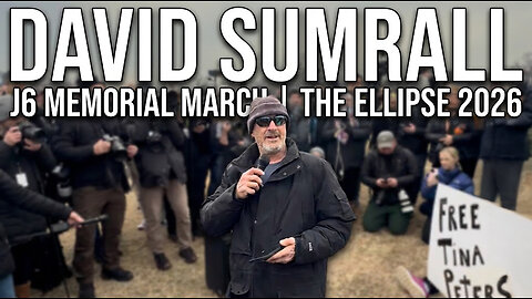 David Sumrall of StopHate.com Addresses Crowd at J6 Memorial - The Ellipse