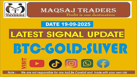 Maqsaj Traders // Forex Free Signals // 99% Perfect // Gold Sliver BTC // Today Signals 20-09-2025