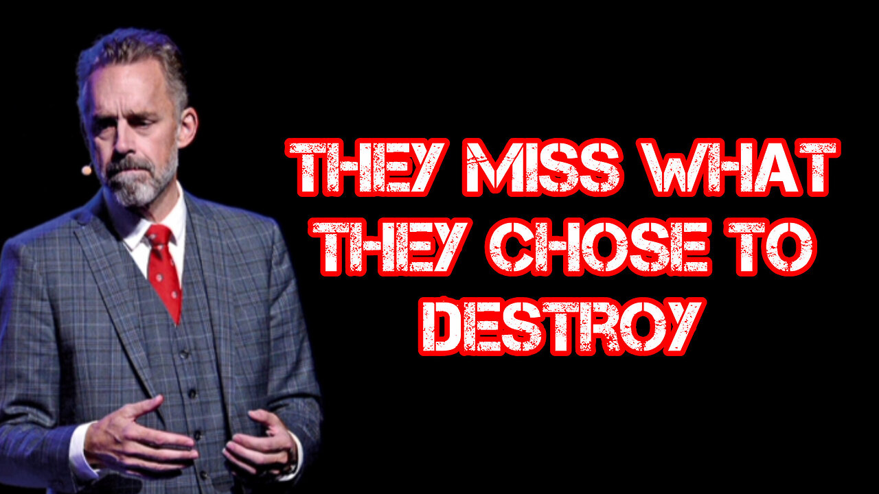 They MISS what they CHOSE to DESTROY