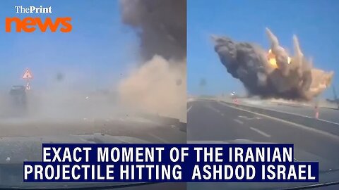 "Dashcam Catches Missile Strike Near Ashdod — Heart-Stopping Footage!"