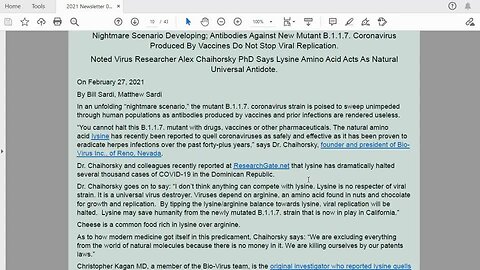"28-Year-Old Therapist Dies Two Days after Covid Vaccine; L-Lysine Proposed for Covid"