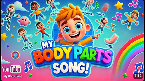 My Body Parts Song for Kids _ Learn Head, Shoulders, Knees & Toes _ Fun video for kids