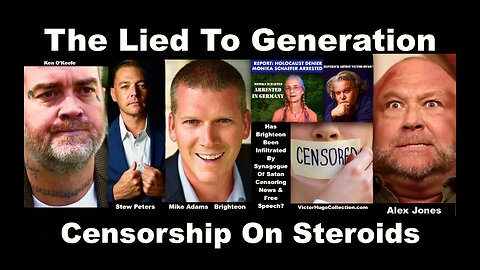 Stew Peters Alex Jones Mike Adams Ken OKeefe VictorHugo Monika Schaefer Expose Censorship On Steroid