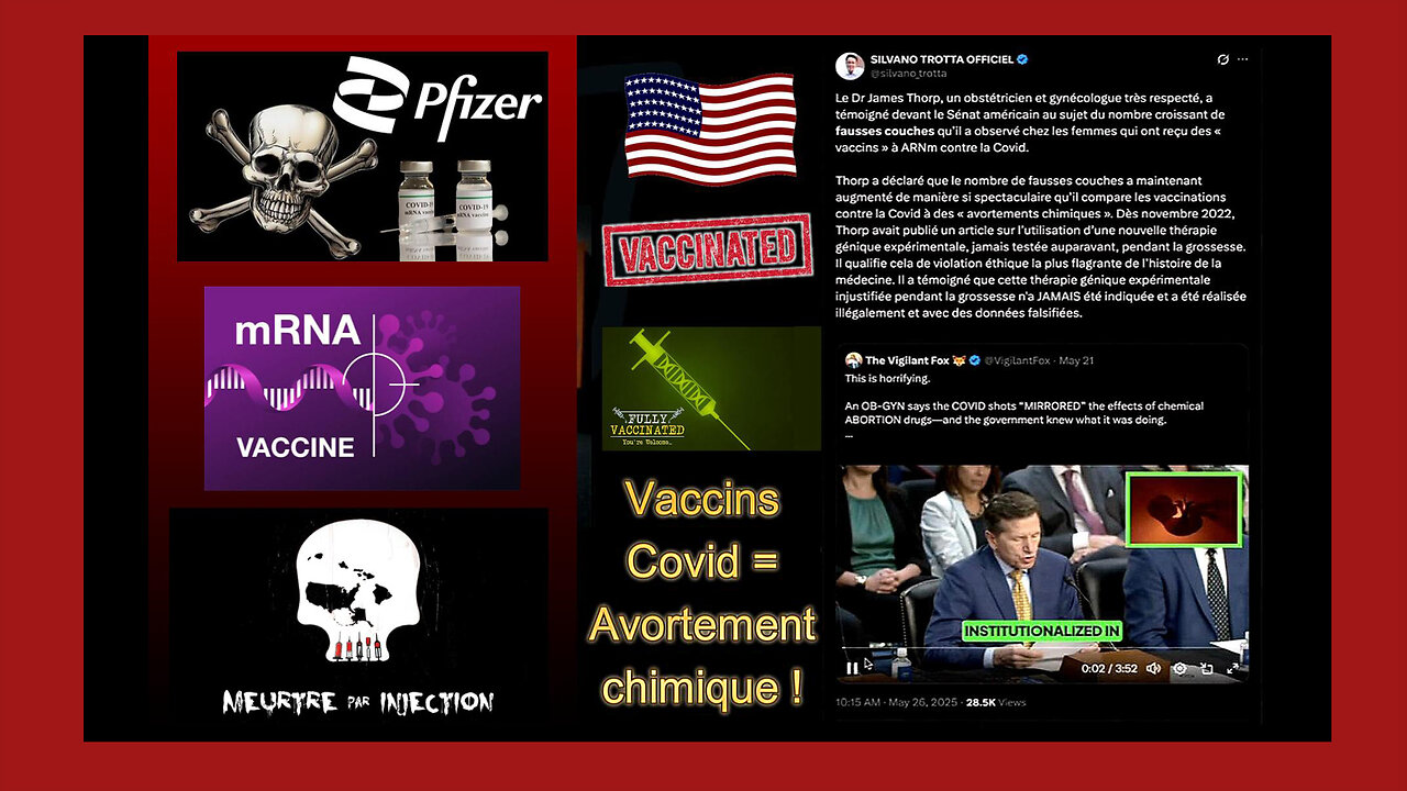 Vaccin ARNm = Avortement Chimique (Hd 720)