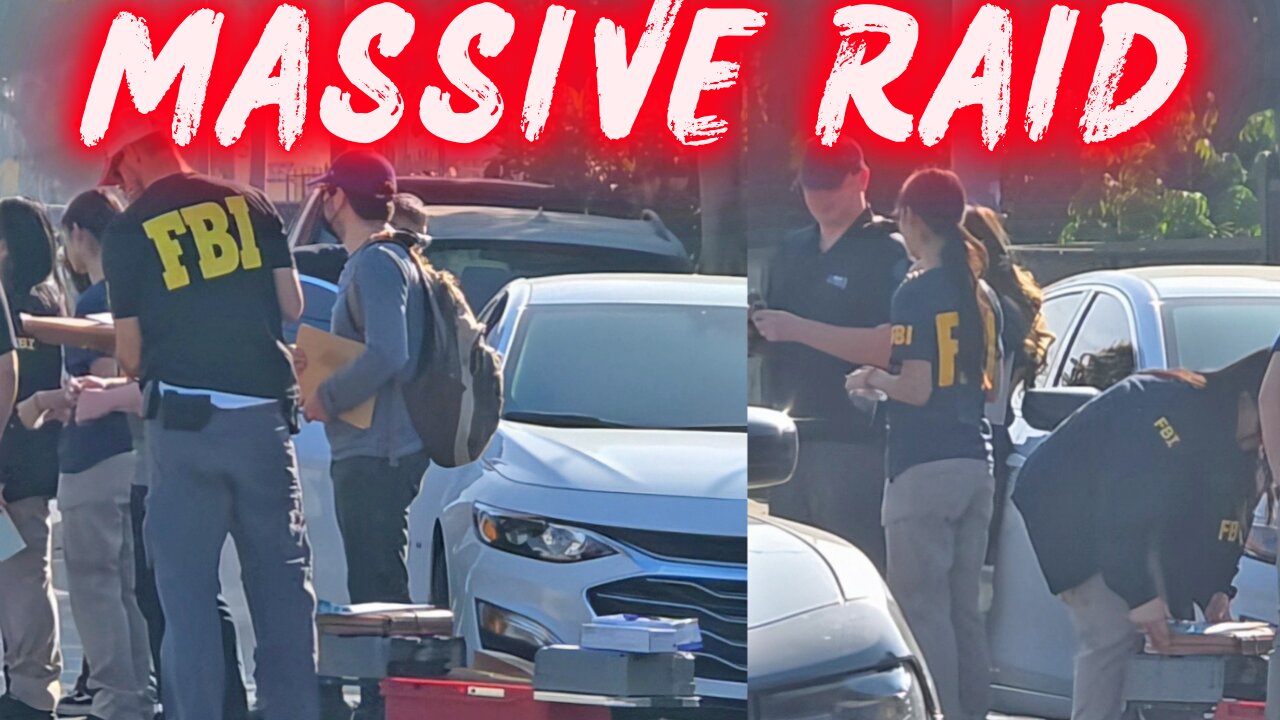 🔴 MAJOR FBI RAID in Los Angeles - Neighborhood SWARMED!