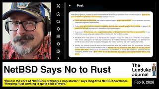 NetBSD Says No to Rust