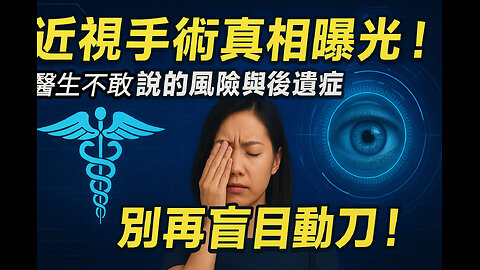 近視手術真相曝光！醫師不敢說的風險與後遺症，別再盲目動刀！The Hidden Truth About LASIK: What Doctors Don’t Tell You