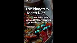 The Planetary Health Diet? Did they get it right?