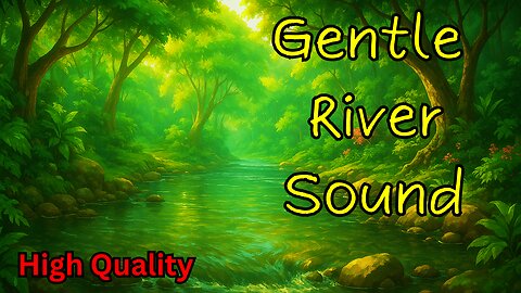 Peaceful River White Noise (Black Screen)