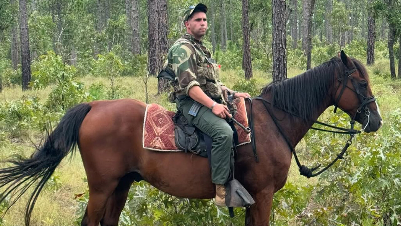 Mounted Operations in Pineland - Sartain Scouts heading out - August 2025