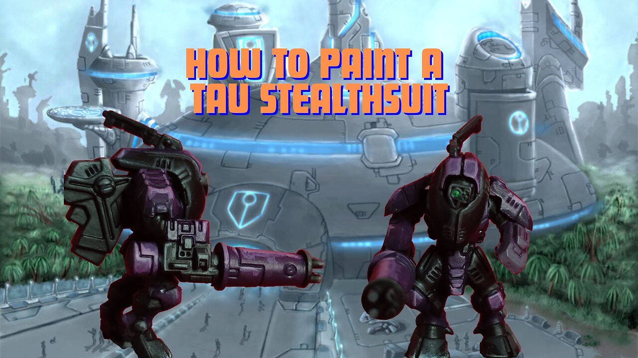 Painting Miniatures Together: Tau Stealthsuit