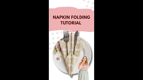 Upgrade your table in seconds with this TRIANGLE NAPKIN FOLD