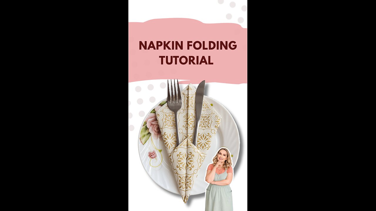 Upgrade your table in seconds with this TRIANGLE NAPKIN FOLD