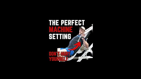 Tip To Not Strain A Muscle On Machines