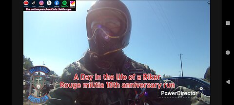 A Day in the life of a Biker Rouge militia 10th anniversary run #theoutlawpreacher