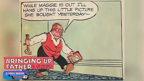 He tried to get off the hook, Bringing up father by George McManus Jiggs and Maggie #comics #funny