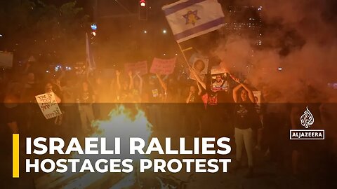 Israeli rallies_ Relatives of captives concerned about their fate