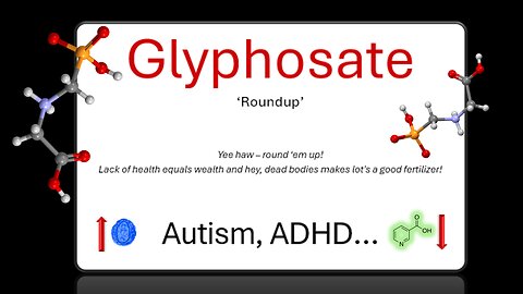 Glyphosate -> NA/NAM/ETBF ->Autism, ADHD...