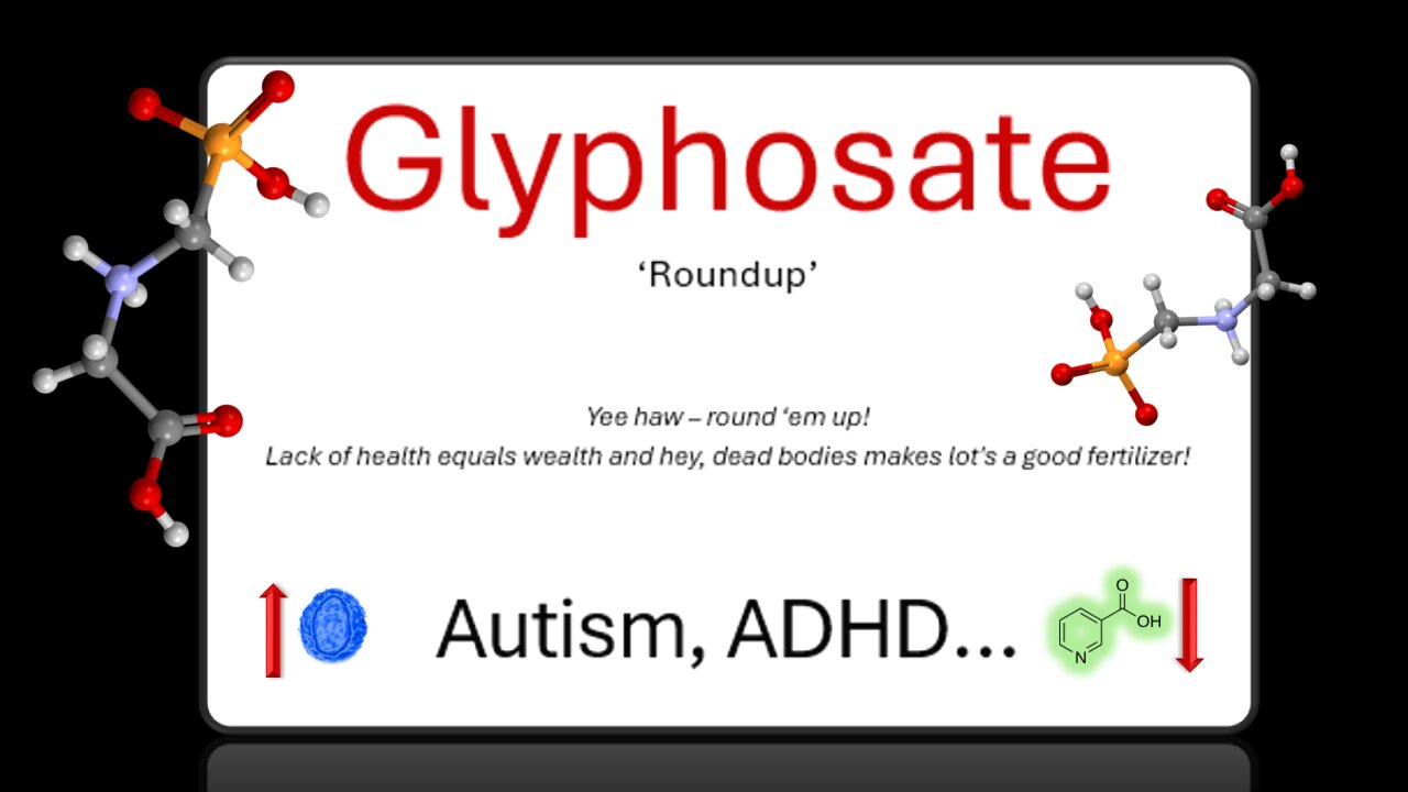 Glyphosate -> NA/NAM/ETBF ->Autism, ADHD...